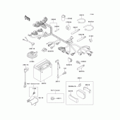 Схема вузла: Електроустаткування для Kawasaki ZX750 Ninja ZX-7R