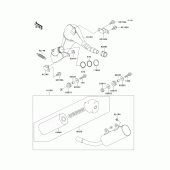 Схема узла: Выхлопная система (s) для Kawasaki KX125