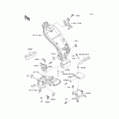 Схема узла: Кронштейн для Kawasaki EX250 ZZR250
