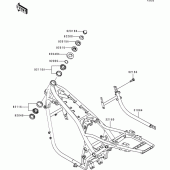 Схема вузла: Рама для Kawasaki ZR1100 Zephyr 1100
