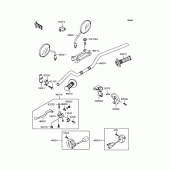 Схема вузла: Кермо для Kawasaki KLX250 D-Tracker