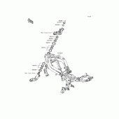 Схема узла: Рулевая колонка для Kawasaki EX400 Ninja 400R ABS