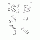 Схема вузла: Decals(blue/gray) для Kawasaki VN1500 Vulcan 88