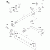 Схема узла: Переключатель передач для Kawasaki ZX400 ZXR400