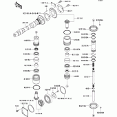 Схема вузла: Camshaft(s)/bevel gear(1/2) для Kawasaki EJ800 W800