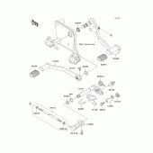 Схема вузла: Перемикач передач для Kawasaki VN800 Vulcan 800 Drifter
