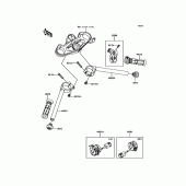Схема узла: Руль & Пульт управления рулевой для Kawasaki ZX1000 Ninja H2