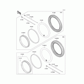 Схема узла: Колеса (Шины) для Kawasaki KLX110 KLX110L