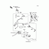 Схема вузла: Ручки з підігрівом (Опція) для Kawasaki KLE650 Versys 650