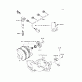 Схема узла: Ignition system для Kawasaki ZX1400 Ninja ZX-14