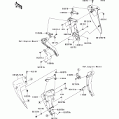 Схема узла: Нижний обтекатель для Kawasaki ZR750 Z750R ABS