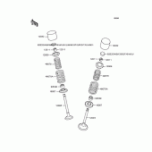 Схема узла: Рокер & Клапан для Kawasaki ZR750 Zephyr