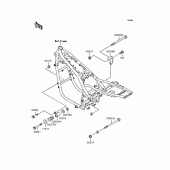 Схема вузла: Кріплення для Kawasaki ZR1100 Zephyr 1100