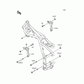 Схема вузла: Кріплення для Kawasaki EL250 Eliminator 250SE