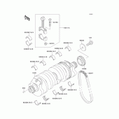 Схема узла: Коленчатый вал для Kawasaki ZX1100 GPZ1100