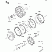 Схема вузла: Зчеплення для Kawasaki VN900 VN900 Classic