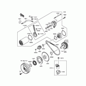 Схема узла: Стартер для Kawasaki BJ250