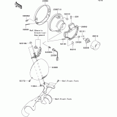 Схема узла: Headlight(s) для Kawasaki VN2000 VN2000 Classic