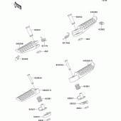 Схема вузла: Підніжки для Kawasaki ZX600 ZZ-R600