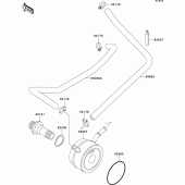 Схема узла: Масляный охладитель для Kawasaki ZX636 Ninja ZX-6R