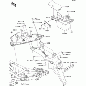 Схема узла: Заднее крыло для Kawasaki EX650 Ninja 650 ABS