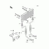 Схема вузла: Олійний охолоджувач для Kawasaki ZR400 Zephyr X