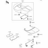 Схема вузла: Сидіння для Kawasaki ZR550 Zephyr