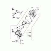 Схема вузла: Повітряний фільтр Kawasaki EN650 Vulcan S SE
