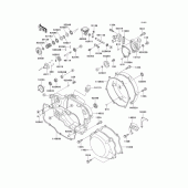 Схема узла: Engine cover(1/2) для Kawasaki KX250/ KX252 KX250