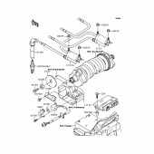 Схема узла: Катушка зажигания для Kawasaki ZR1200 ZRX1200R