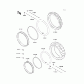 Схема вузла: Шини для Kawasaki VN800 Vulcan 800