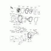 Схема вузла: Повітряний фільтр Kawasaki KLX450 KLX450R