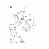 Схема вузла: Паливний бак для Kawasaki KX450 KX450F
