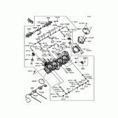 Схема узла: Throttle для Kawasaki ZX1000 Ninja H2