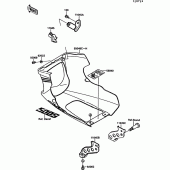 Схема вузла: Cowling lowers(ex500-b2/b3/b4) для Kawasaki EX500 GPZ500S