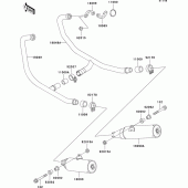 Схема вузла: Вихлопна система для Kawasaki EX500 EX500