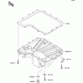 Схема вузла: Oil pan для Kawasaki ZR1000 Z1000 ABS
