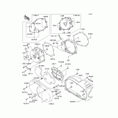 Схема вузла: Ліва капот для Kawasaki VN1600 Vulcan 1600 Nomad
