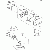 Схема вузла: Taillight(s) для Kawasaki ZG1000 1000GTR
