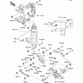 Схема вузла: Підвіска/задній амортизатор для Kawasaki ZG1400 1400GTR ABS