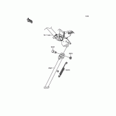 Схема вузла: Бічна підніжка для Kawasaki KLX250 D-Tracker X