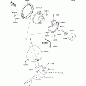 Схема вузла: Headlight(s) для Kawasaki VN1700 VN1700 Classic Tourer ABS