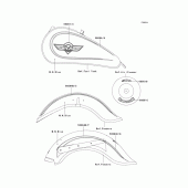 Схема вузла: Decals(mnblue)(vn800-b6) для Kawasaki VN800 Vulcan 800 Classic