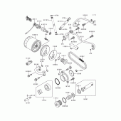 Схема вузла: Масляний насос & Масляний фільтр Kawasaki VN800 Vulcan 800