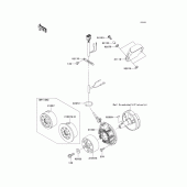 Схема вузла: Генератор для Kawasaki KX125