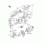 Схема вузла: Стартер електричний & Привід стартера для Kawasaki EL250 Eliminator 250LX