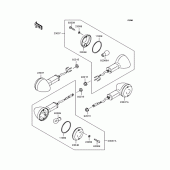 Схема узла: Поворотники для Kawasaki ZR1100 Zephyr 1100RS
