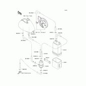 Схема вузла: Fuel evaporative system(ca) для Kawasaki VN800 Vulcan 800 Classic