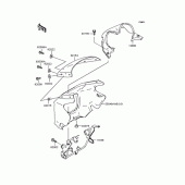 Схема вузла: Обтічник (ZR400-E1/E2) для Kawasaki ZR400 ZRX