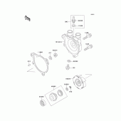 Схема вузла: Водяний насос для Kawasaki KL650 KL650 Tengal